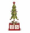 Christmas Whimsical Metal Tree Block Countdown Calendar 53644A - SirHoliday
