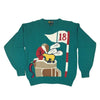 Christmas Golfing Golden Bear By Jack Nicklaus Vintage Sweater Size M - SirHoliday