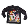 Christmas Snowmen Family Vintage Sweater Size L - SirHoliday