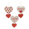 Love Letter Heart Ornament Set of 3 - SirHoliday