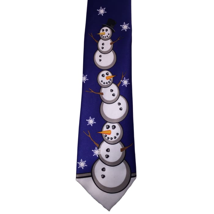 Snowman Stack Tie - Christmas