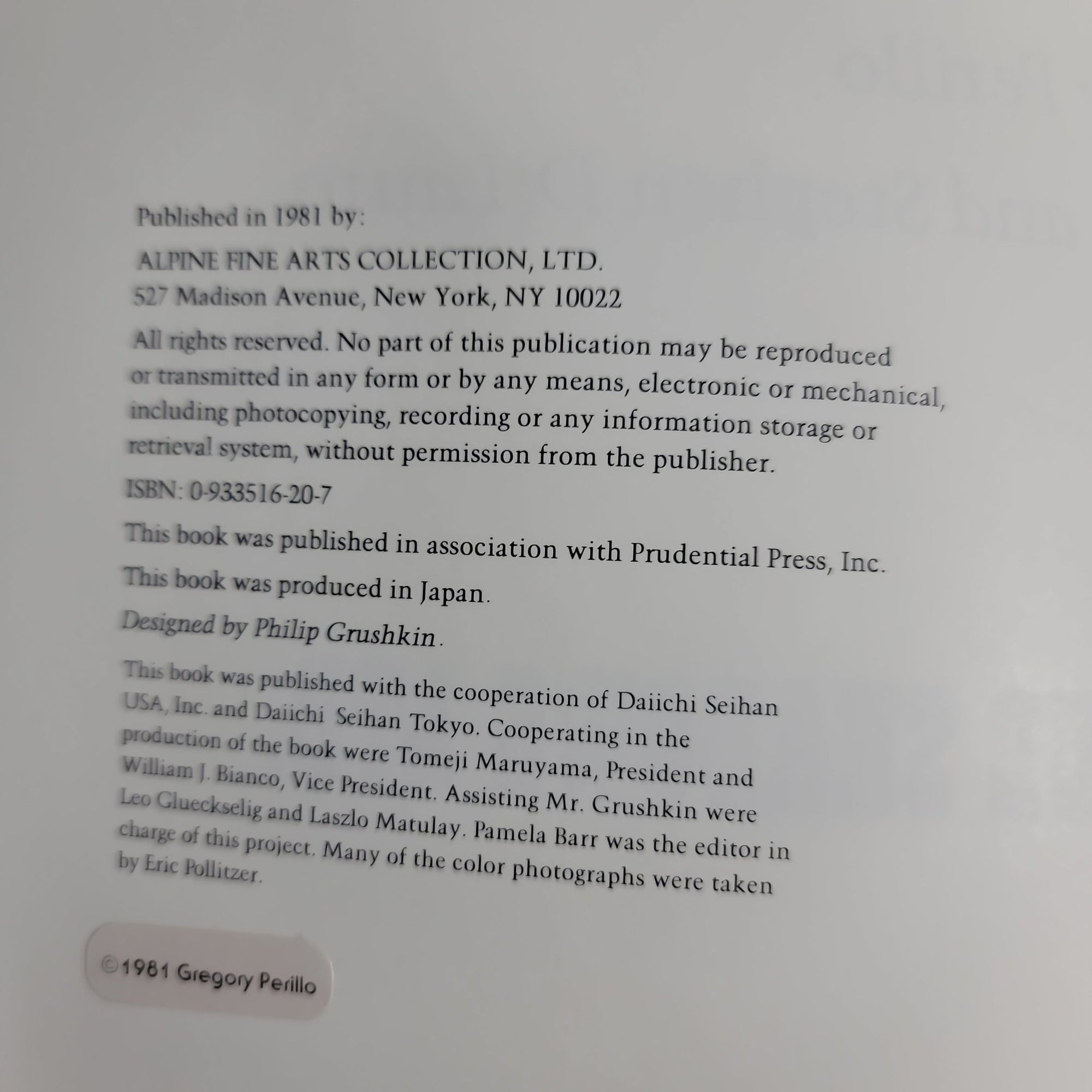 Gregory Perillo Collectibles Edition Hard Cover Book Sir217Holiday - SirHoliday