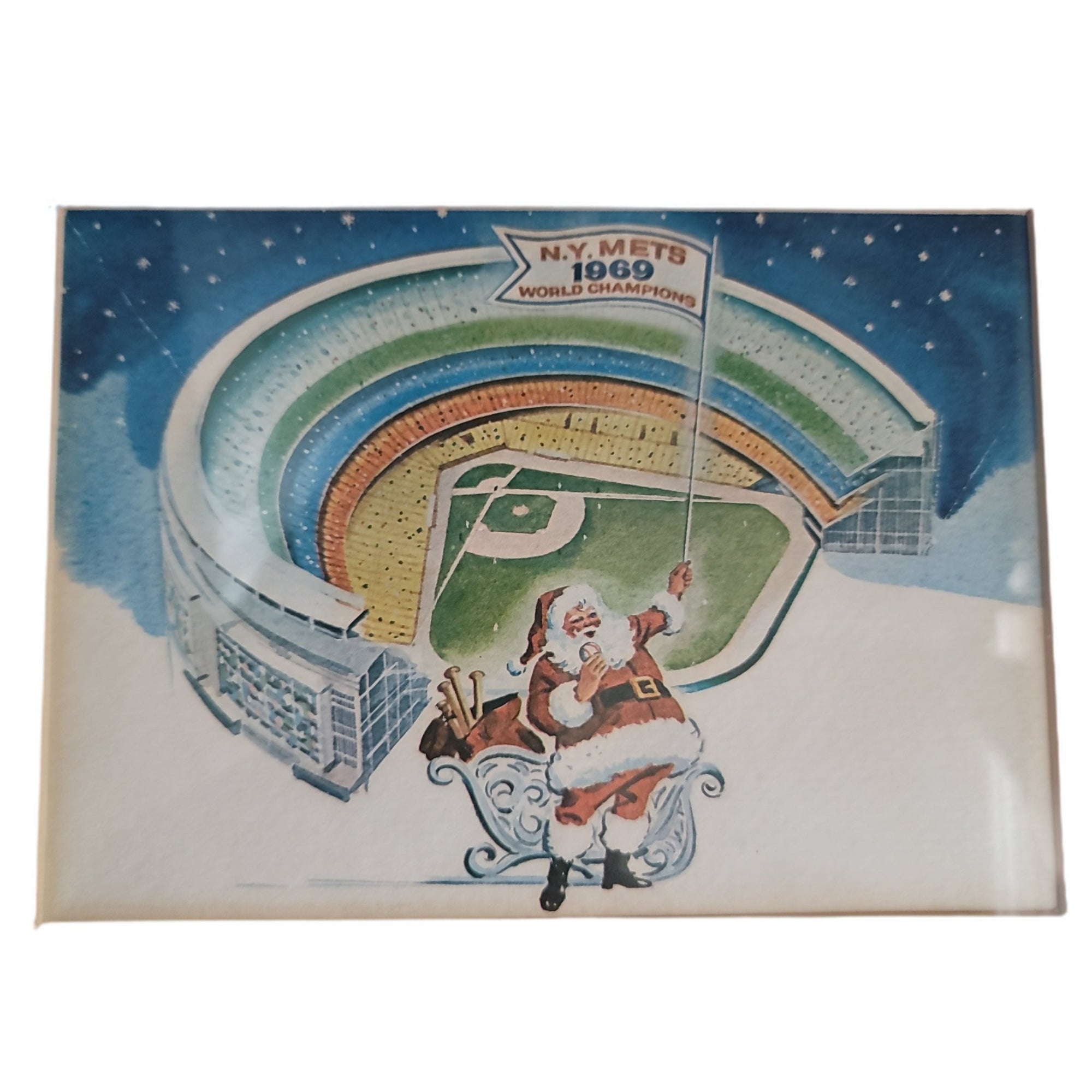 Bob Scheffing Baseball Player And Manager In The 40 Christmas Card New York Mets 1969 Sir215Holiday World Champions Signed - SirHoliday