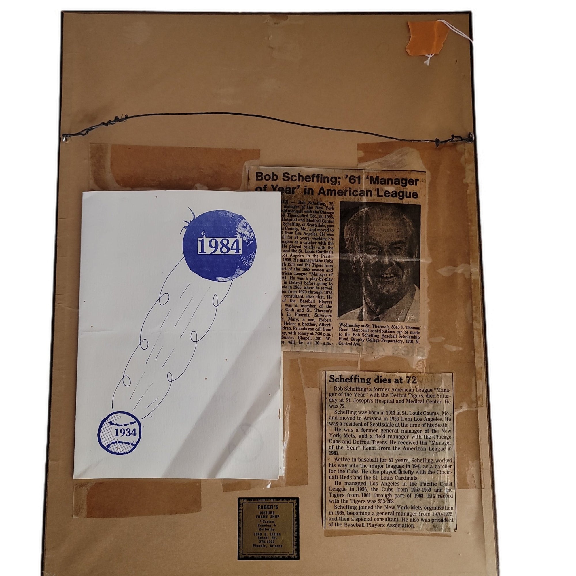 Bob Scheffing Baseball Player And Manager In The 40 Christmas Card New York Mets 1969 Sir215Holiday World Champions Signed - SirHoliday