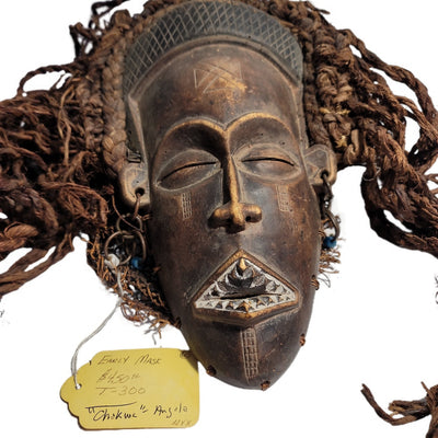 Chokwe Angola Wooden Early Mask Sir234Holiday - SirHoliday