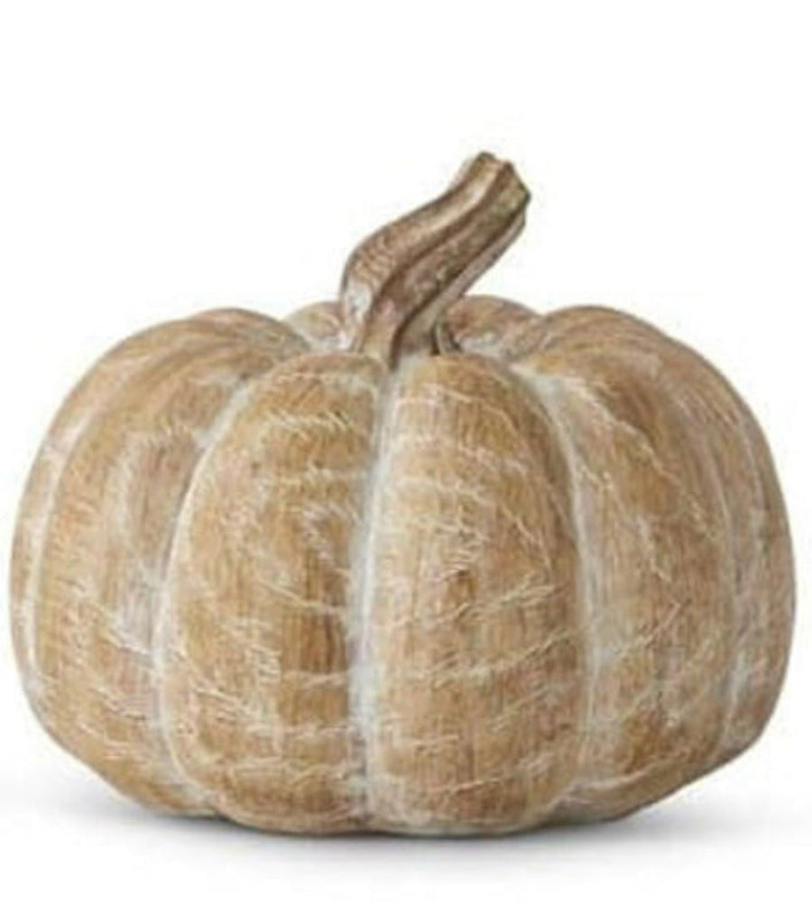 Fall Pumpkins With White Wash Finish (1 Piece Set) - SirHoliday