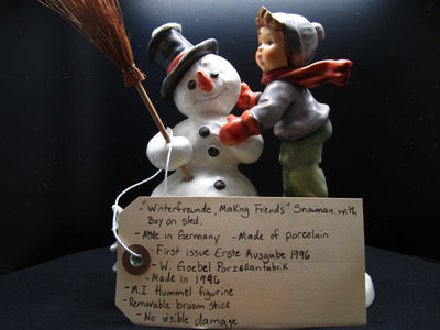 Winterfreunde Making Friends Snowman with Boy Edits
