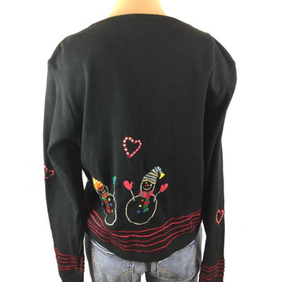 Christmas Candy Cane Michael Simon Lite Vintage Sweater Size S - SirHoliday