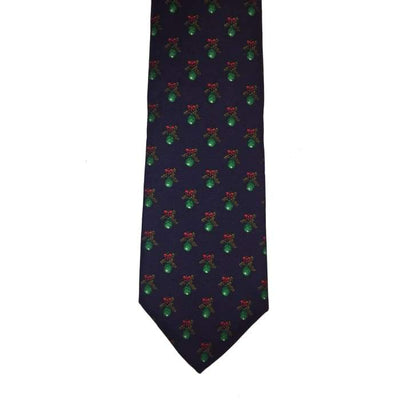 Christmas Green Ornaments Silk Tie - SirHoliday