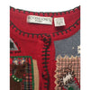 Christmas Reindeers And Snow Victoria Jones Vintage Sweater Size P/L - SirHoliday