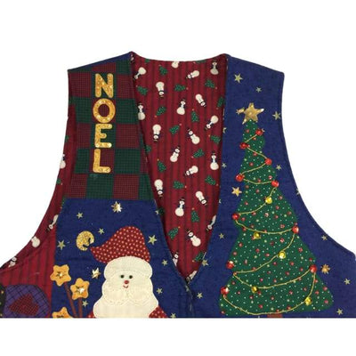 Christmas Santa Noel Vintage Sweater Vest Size Unknown - SirHoliday
