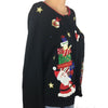 Christmas Santa With Presents Tiara International Vintage Sweater Size L - SirHoliday