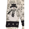 Christmas Snowman Family Vintage Cardigan Sweater & Matching Scarf Size Unknown - SirHoliday