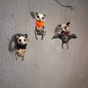 Halloween Animal Skelly Ornaments (Set of 3)