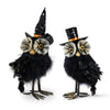 Halloween Black Feather Owls With Hats (2 Pieces) - SirHoliday