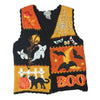 Halloween Boo Basic Editions Vintage Sweater Vest Size M - SirHoliday