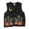 Halloween Cats White Stag Vintage Sweater Vest Size XL (16/18) - SirHoliday