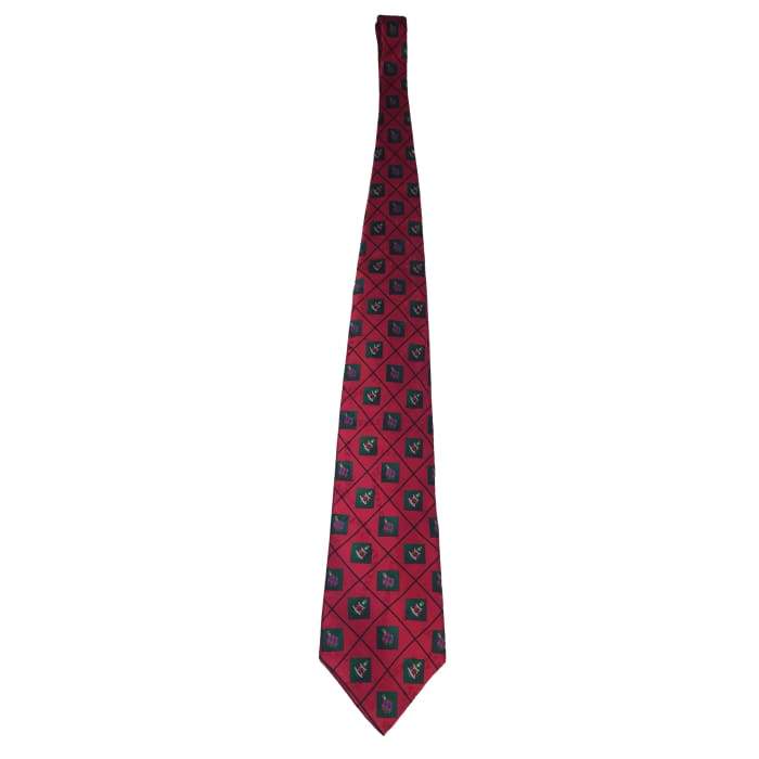 Ornaments And Candy Canes Silk Tie - SirHoliday