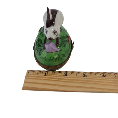 Limoges Easter Rabbit With Carrets Trinket Box Sir140Holiday