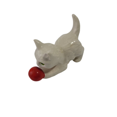 Christmas Goebel Cat With Red Ornament Sir131Holiday - SirHoliday