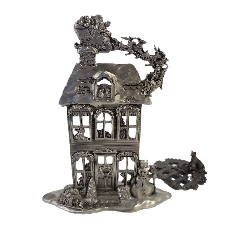 Cat & Seagull Pewter Sculpures With Dog On Side Sir150Holiday - SirHoliday