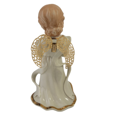 Lenox Little Graces Porcelain Angel Figurine Holding Cross & Flowers Sir149Holiday - SirHoliday