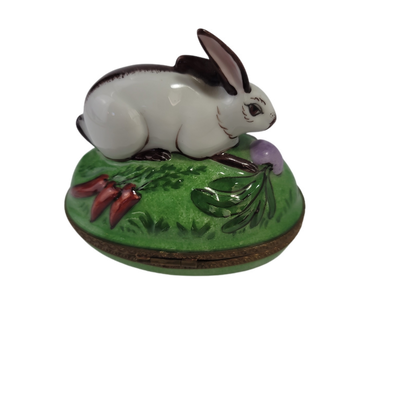 Limoges Easter Rabbit With Carrets Trinket Box Sir140Holiday