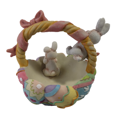 Easter Basket With Rabbits Made Of Rasin Sir132Holiday