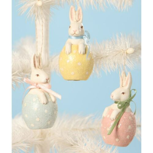 Ornament Bunny In Egg Set of 3 - SirHoliday