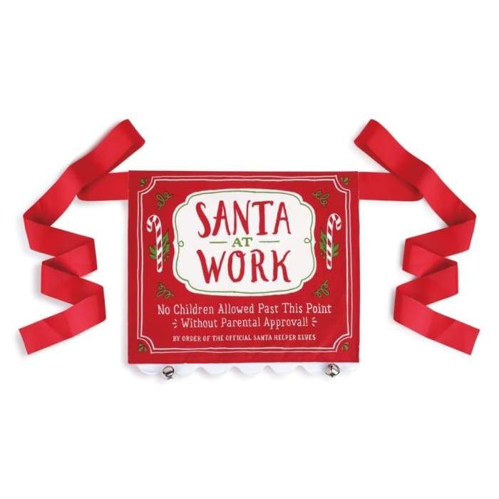 Santa At Work Christmas Banner - SirHoliday