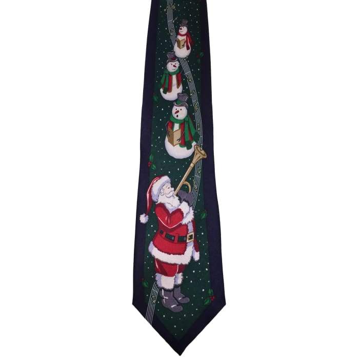 Santa Horn Silk Tie MT116 - SirHoliday