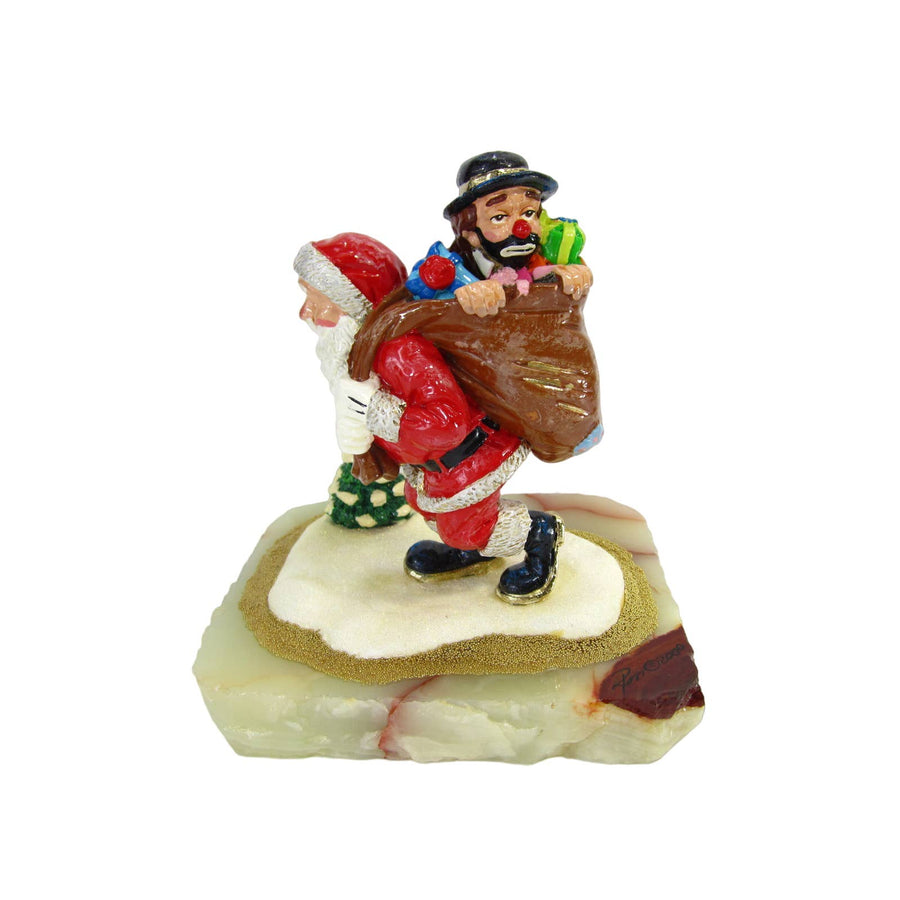 Ron Lee Hobo Clown Bummin A Ride With Santa Sir185Holiday - SirHoliday