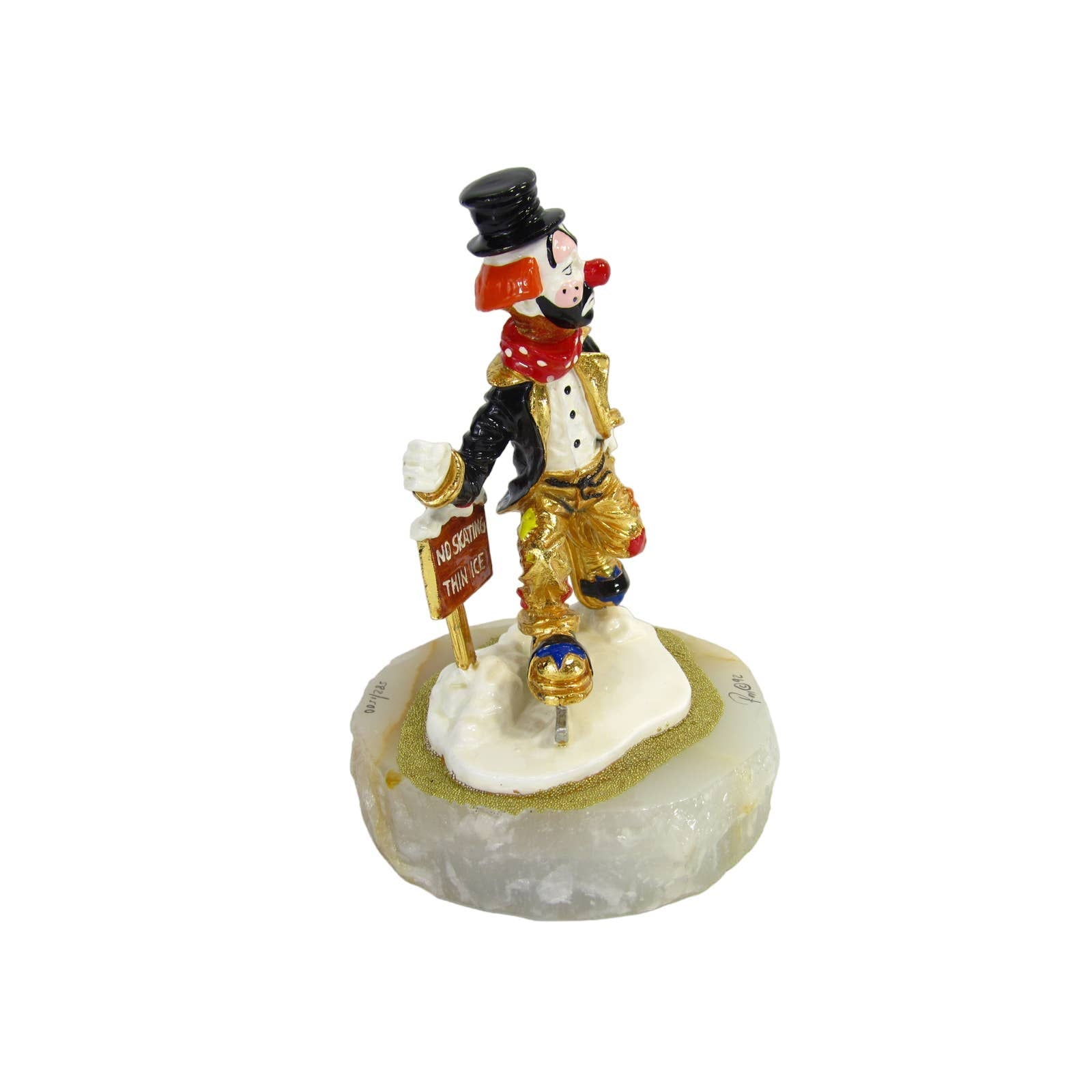Ron Lee Clown No Skating Thin Ice Figurine Sir158Holiday - SirHoliday