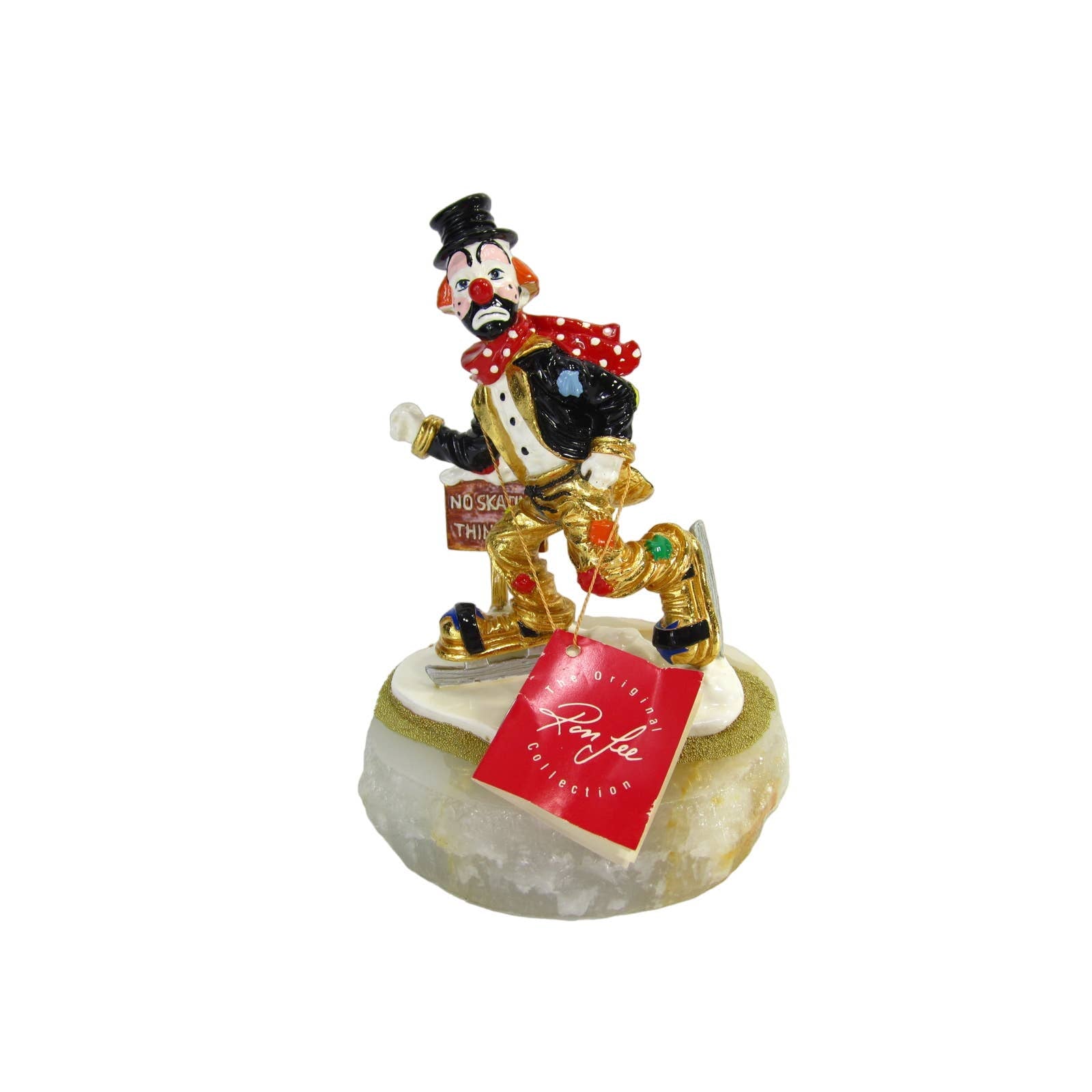 Ron Lee Clown No Skating Thin Ice Figurine Sir158Holiday - SirHoliday