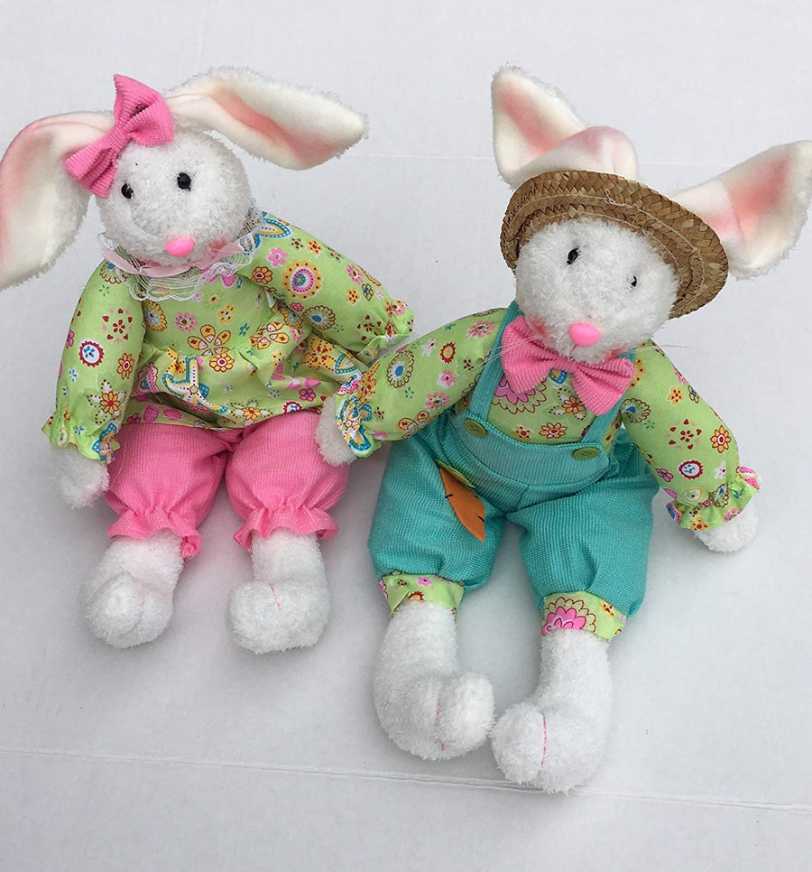 Easter Calico Medium Shelf Sitter Easter Bunny Set 9727360-M