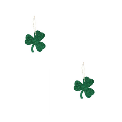 St. Patrick's Day Tin Shamrock Ornament (2 Pack)