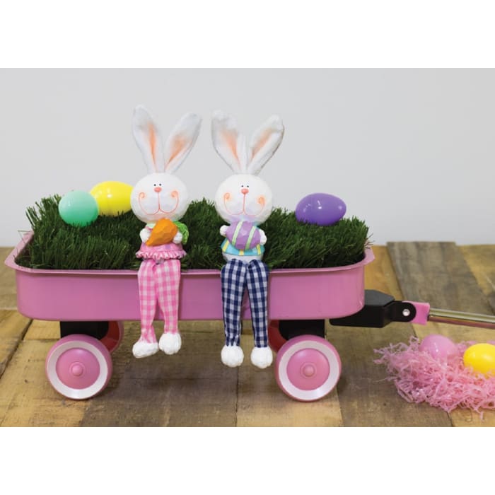 Beaming Bunny With Fabric Legs Set - Easter