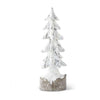 Christmas 18 Tree Resin Antique Silver and White Tree - Christmas
