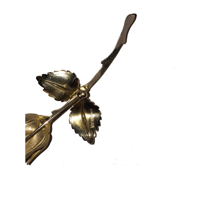 Christmas 1960s Giovanni Legend Of The Christmas Rose Signed Brooch - Christmas