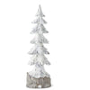 Christmas 20 Tree Resin Antique Silver and White Tree - Christmas