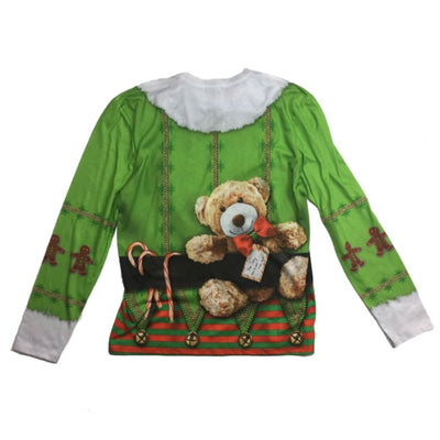 Christmas Elf Faux Real Vintage Top Size M - Christmas