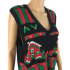 Christmas Green And Red Bryn Connelly Vintage Sweater Vest Size L - Christmas