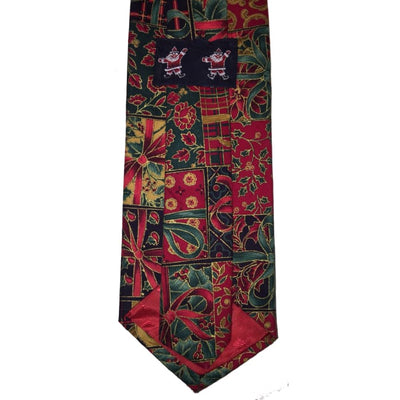 Christmas Green And Red Presents Tie - SirHoliday
