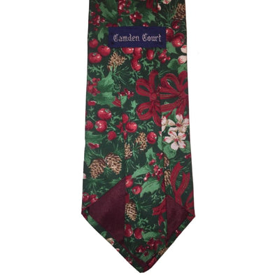 Christmas Holly And Bows Tie - Christmas