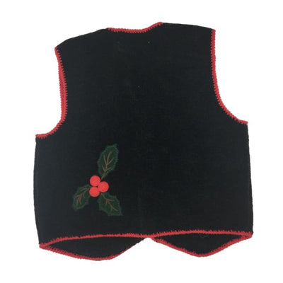 Christmas Holly BellePointe Vintage Sweater Vest Size M - Christmas