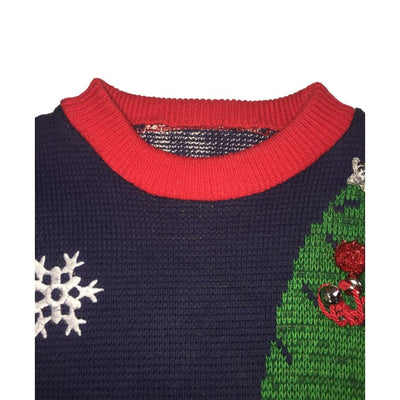 Christmas Night Vintage Sweater Size Unknown - Christmas