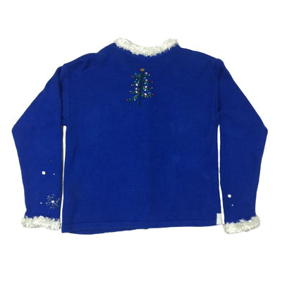 Christmas Reindeer Tower Berek Vintage Sweater Size L - Christmas