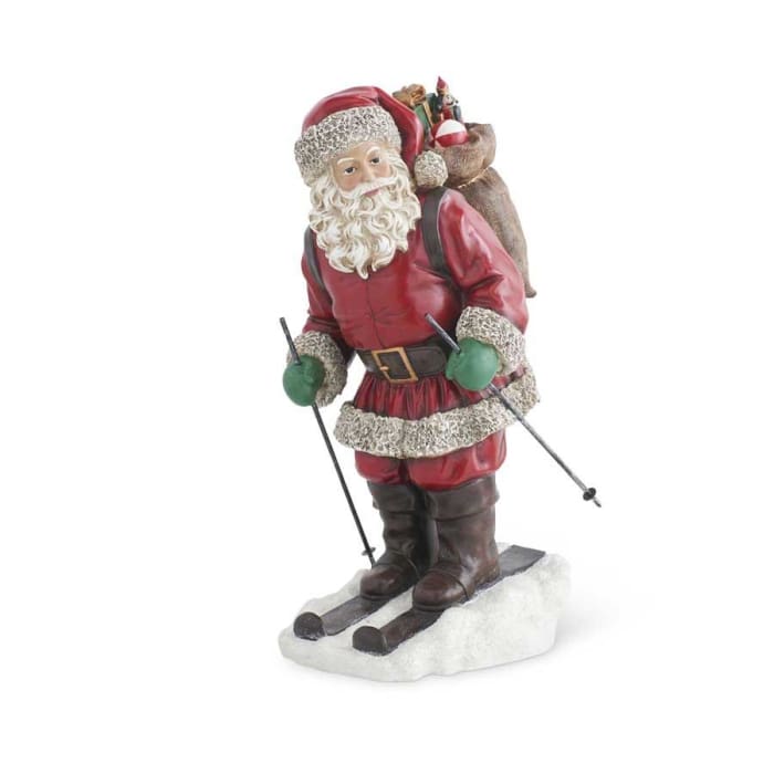 Christmas Santa Skiing - Christmas
