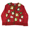 Christmas Santa Tags Berek Vintage Sweater Size L - SirHoliday
