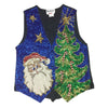 Christmas Sequins Santa Fashion Fantasy Vest Size M - Christmas
